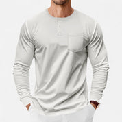 Long Sleeve Henley Shirt – Slim Fit – Versatile Casual Style 9