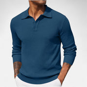 Long Sleeve Polo – Cotton Blend – Timeless Casual Elegance 3