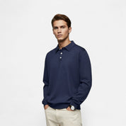Long Sleeve Polo – Soft Fabric – Elegant Winter Style 1