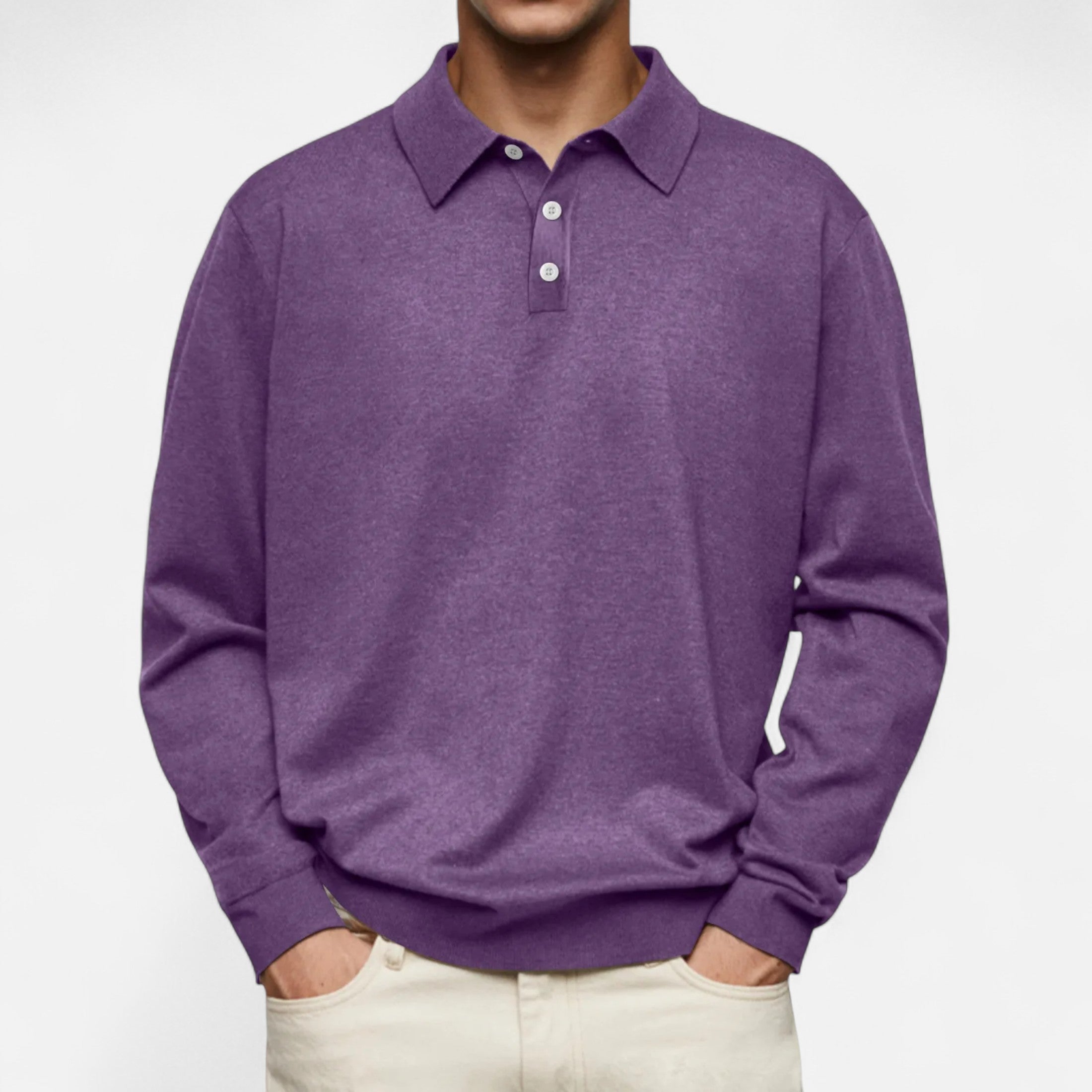 Long Sleeve Polo – Soft Fabric – Elegant Winter Style 10