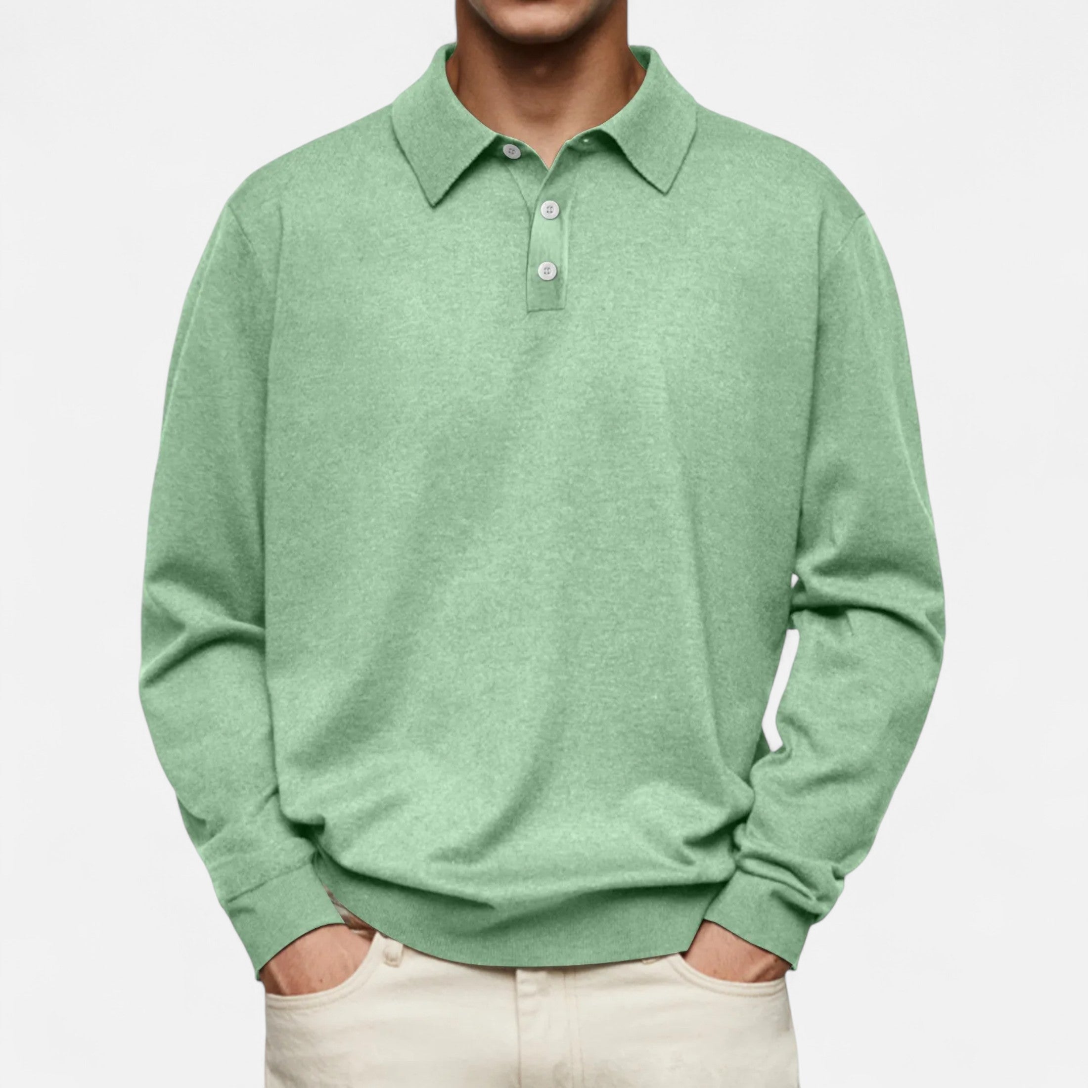 Long Sleeve Polo – Soft Fabric – Elegant Winter Style 11