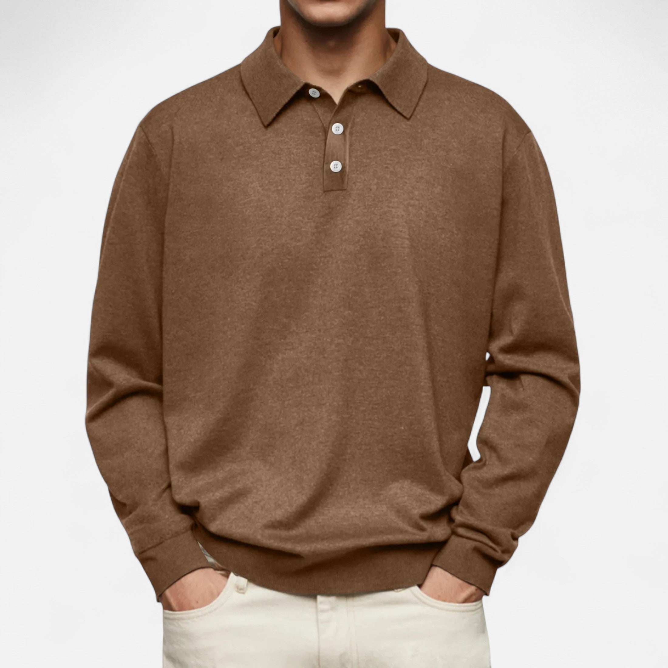 Long Sleeve Polo – Soft Fabric – Elegant Winter Style 4