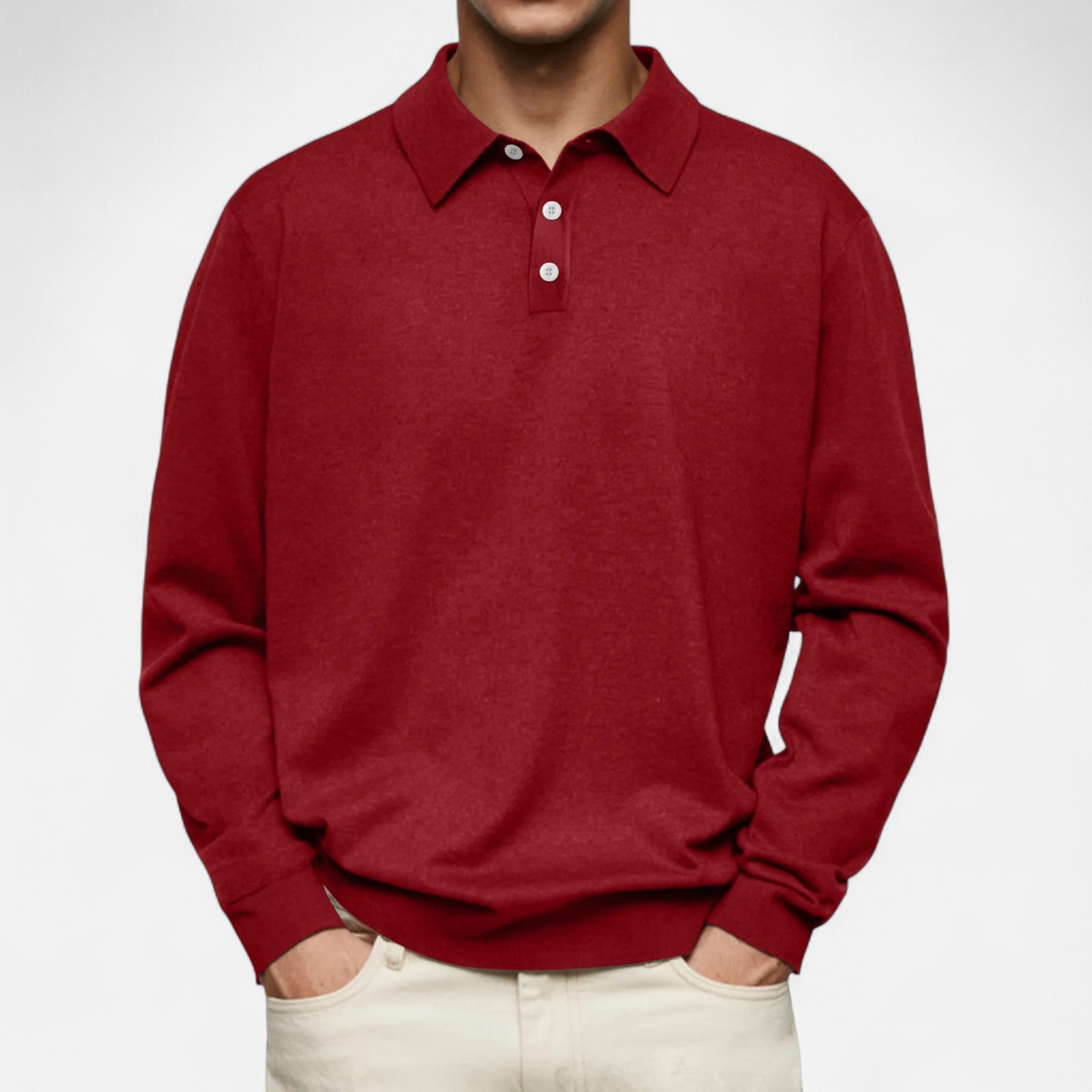 Long Sleeve Polo – Soft Fabric – Elegant Winter Style 6