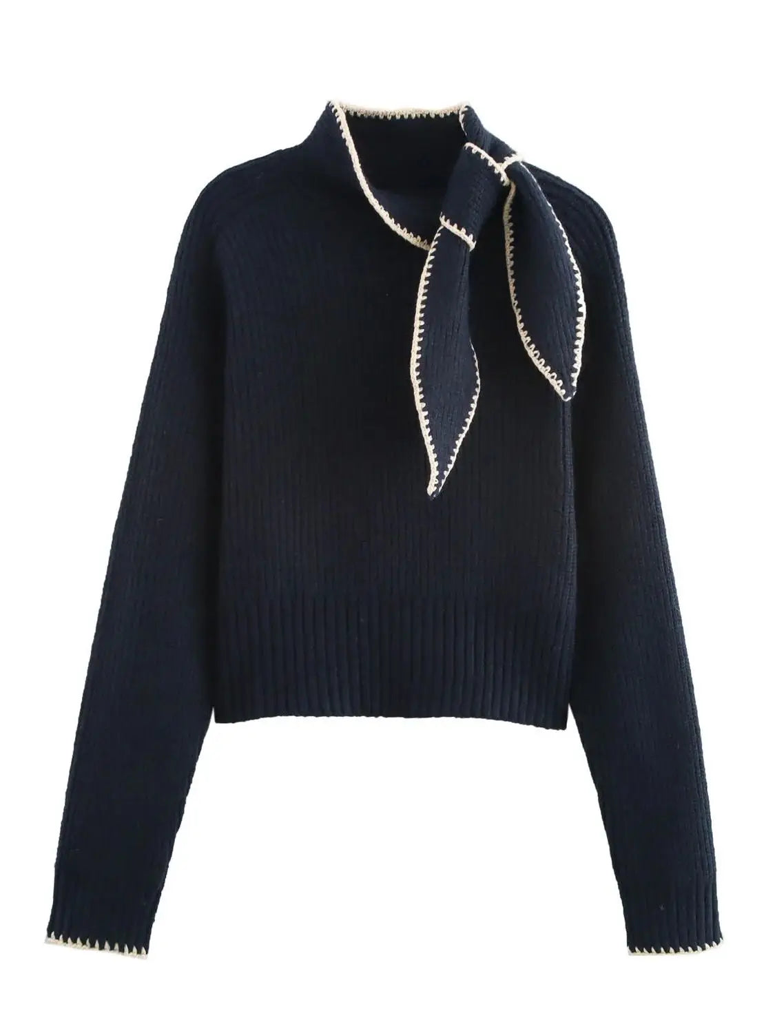 Long Sleeve Sweater – Bow Detail – Festive Winter Look 6