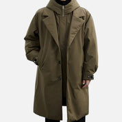 Long Waterproof Jacket – Hooded Design – Stylish Winter Essential 0