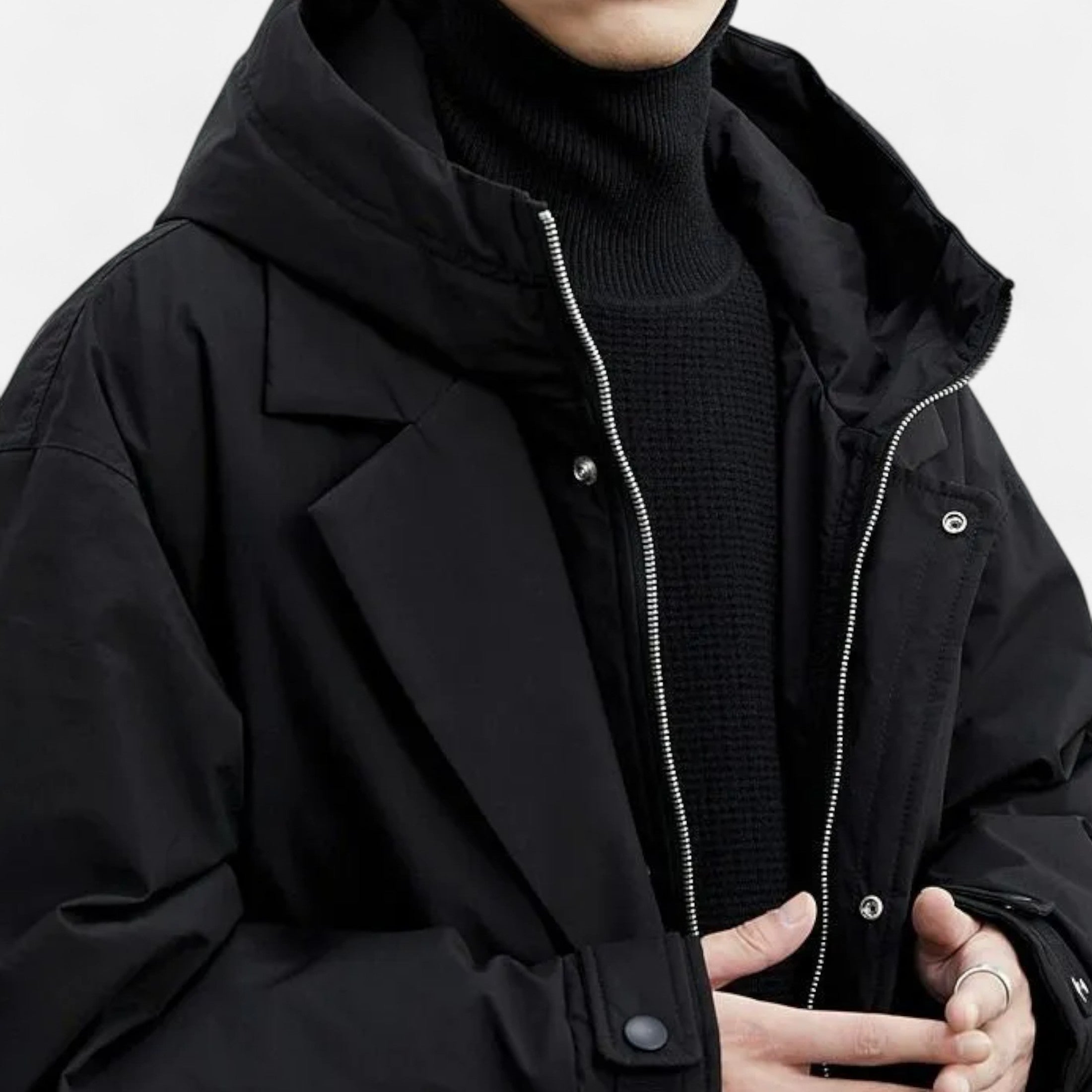 Long Waterproof Jacket – Hooded Design – Stylish Winter Essential 6