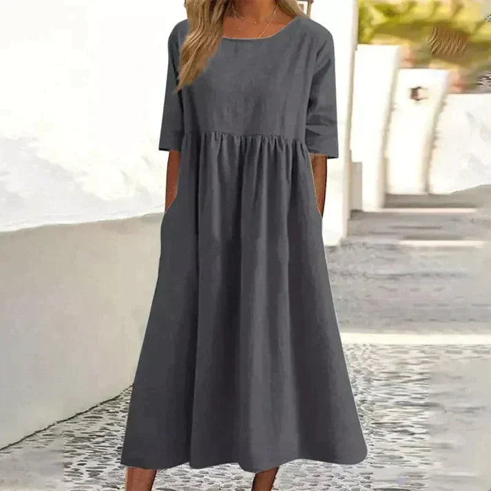 Loose Summer Dress – Chic Sake Knot Design – Effortless Everyday Style 10
