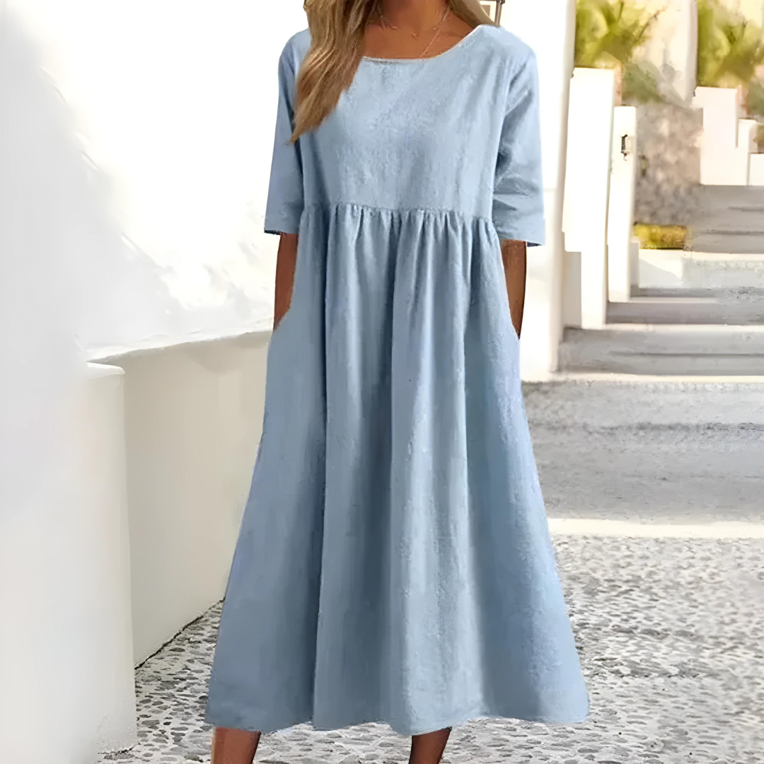 Loose Summer Dress – Chic Sake Knot Design – Effortless Everyday Style 9