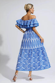 Maxi Dress – Off Shoulder – Ruffled Resort Style