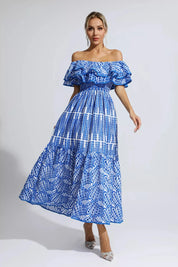 Maxi Dress – Off Shoulder – Ruffled Resort Style