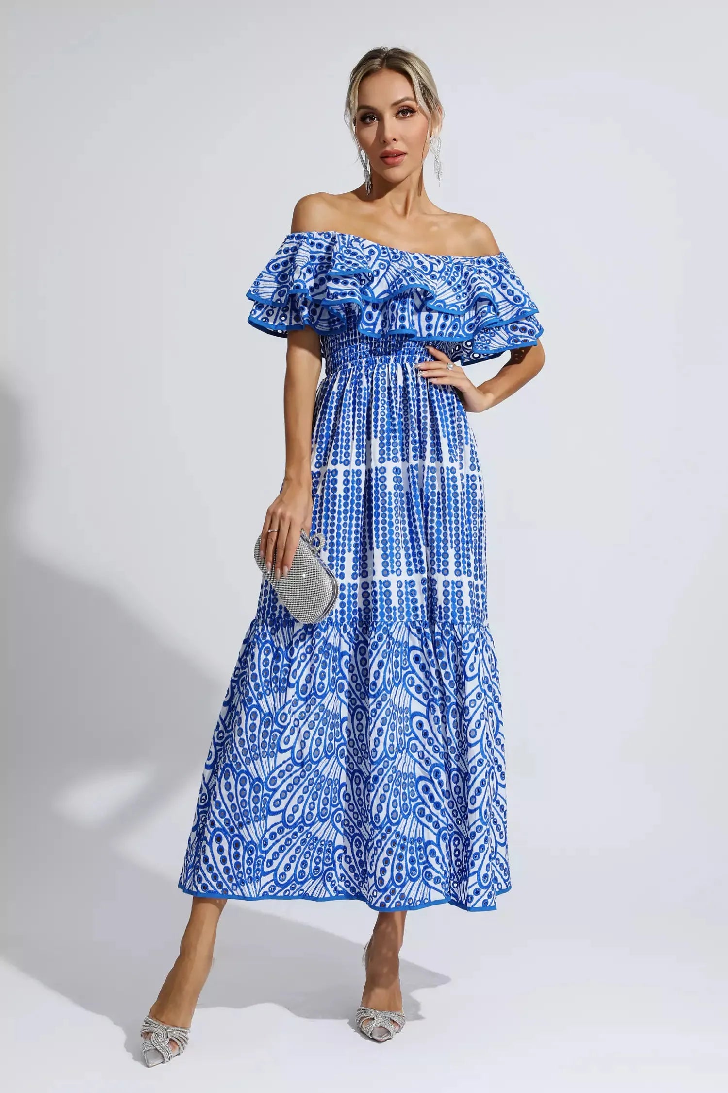 Maxi Dress – Off Shoulder – Ruffled Resort Style