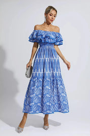 Maxi Dress – Off Shoulder – Ruffled Resort Style