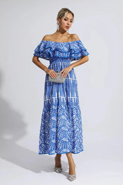 Maxi Dress – Off Shoulder – Ruffled Resort Style