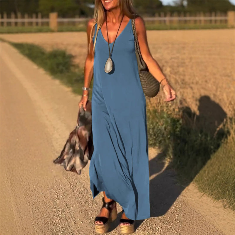 Maxi Dress – Flattering V-Neck – Effortless Summer Elegance 4