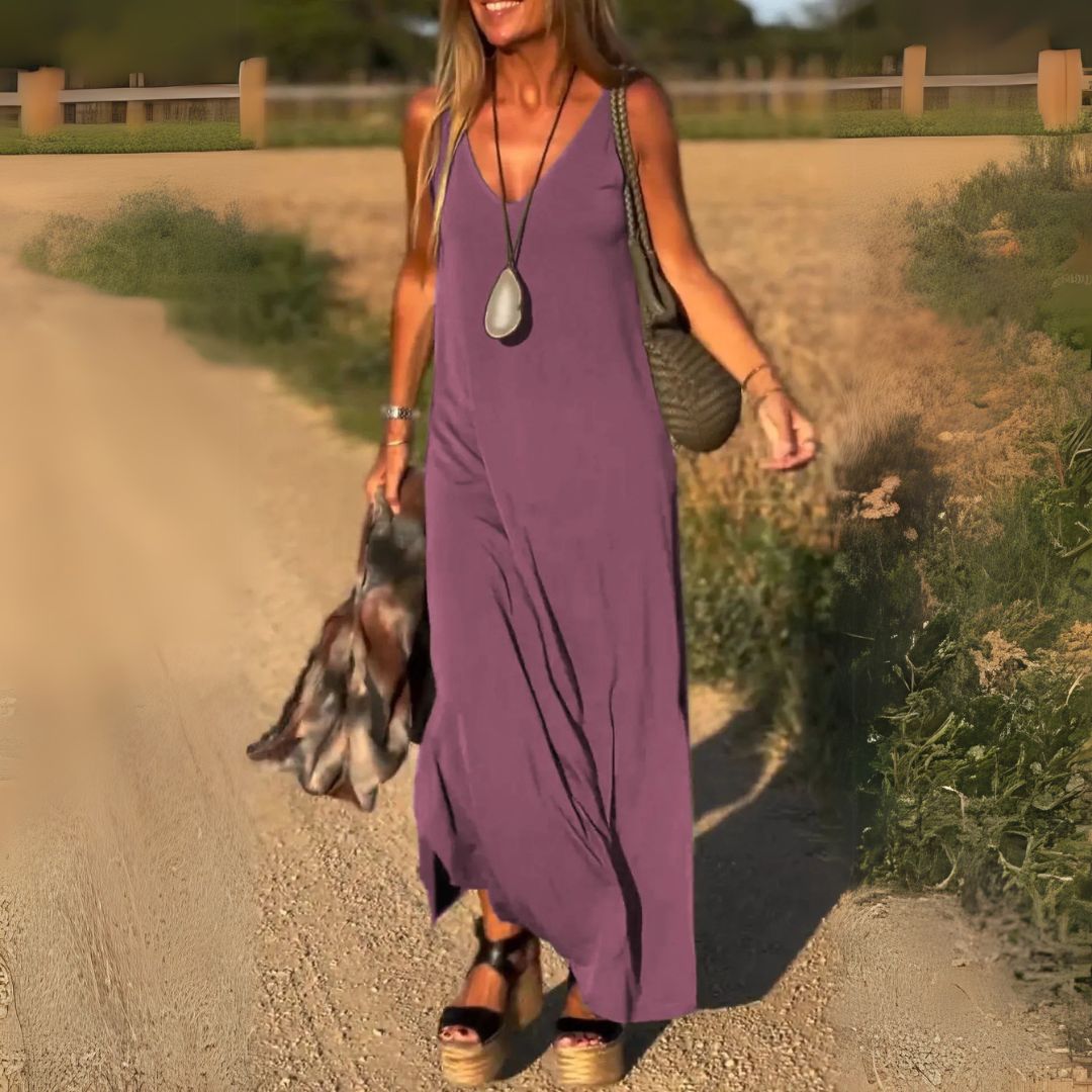 Maxi Dress – Flattering V-Neck – Effortless Summer Elegance 5