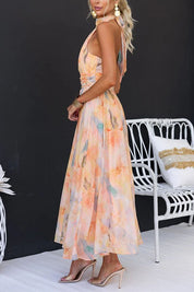 Maxi Dress – Open Back Design – Elegant Summer Occasion Style 4