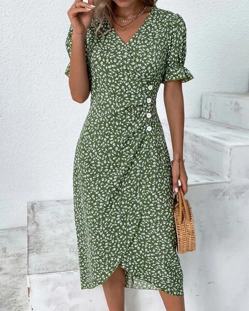 Maxi Dress – V-Neck Design – Effortless Summer Elegance 0