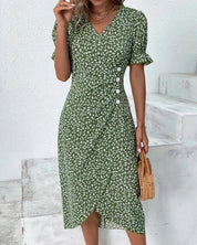 Maxi Dress – V-Neck Design – Effortless Summer Elegance 0