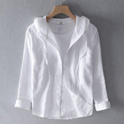 Men'S Breathable Linen Hoodie