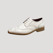 Men's Black Dress Shoes - Classic Wingtip Brogue Oxford with Cushioned Insole for Formal Occasions 1