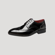 Men's Black Dress Shoes - Classic Wingtip Brogue Oxford with Cushioned Insole for Formal Occasions 3
