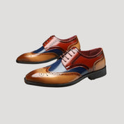 Men's Black Dress Shoes - Classic Wingtip Brogue Oxford with Cushioned Insole for Formal Occasions 5