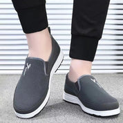 Men's Boat Shoes Black Size 42 Mesh Slip-On Casual Footwear 1