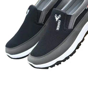 Men's Boat Shoes Black Size 42 Mesh Slip-On Casual Footwear 4