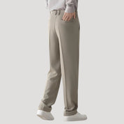 Men's Casual Trousers with Elastic Waist and Straight Leg Fit – Comfortable Smart Chinos for Office and Everyday Wear 4