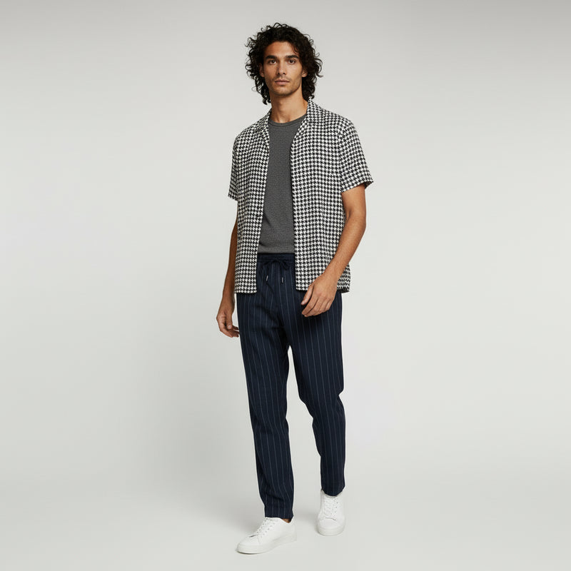 Breathable Striped Trousers – Relaxed Comfort for Casual Summer Style - 1