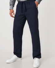 Men's Linen Trousers - Relaxed Fit Striped Linen Pants, Lightweight and Breathable for Casual Summer Style 2