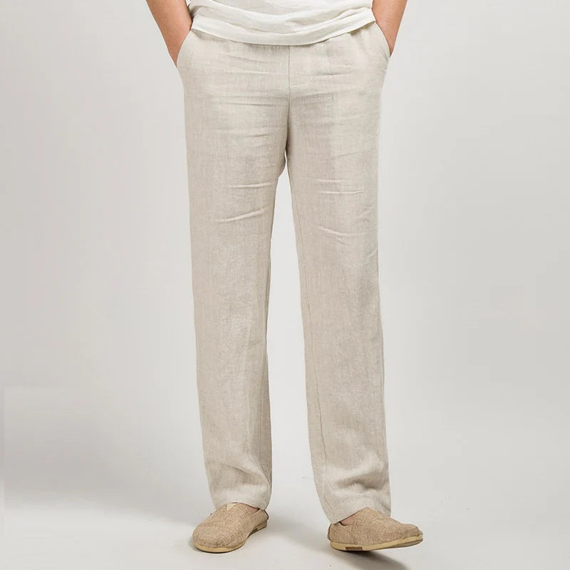 Men's Linen Trousers – Lightweight and Breathable Summer Pants in Various Colors 0