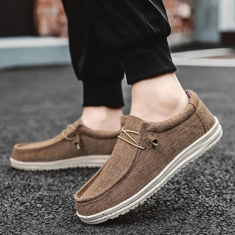 Men's Loafers Brown Size 10 Lightweight Mesh Vulcanized Casual Shoes 5