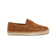 Men's Loafers Brown Size 10 Suede Leather Casual Slip-On Shoes 2