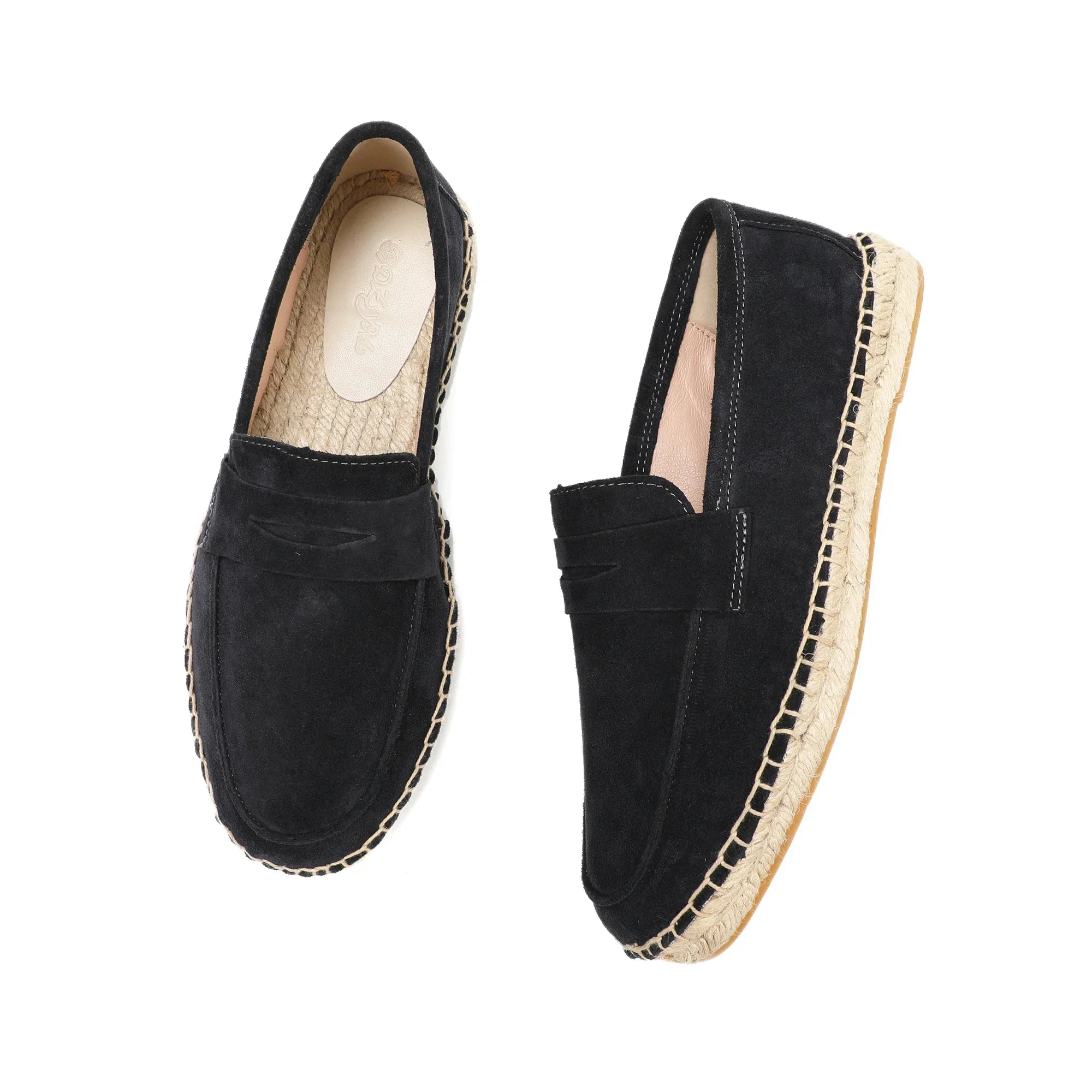 Men's Loafers Brown Size 10 Suede Leather Casual Slip-On Shoes 6