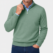 Men's Quarter Zip Sweater - Lightweight Knit Top 9