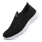 Men's Slip-On Shoes Black Size 42 Mesh Lightweight Casual Walking 6