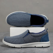 Men's Sneakers Blue Size 10 Canvas Slip-On 3