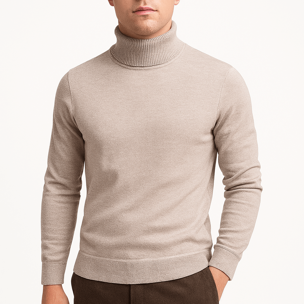 Men's Turtleneck Sweater - Classic Warmth and Style 0