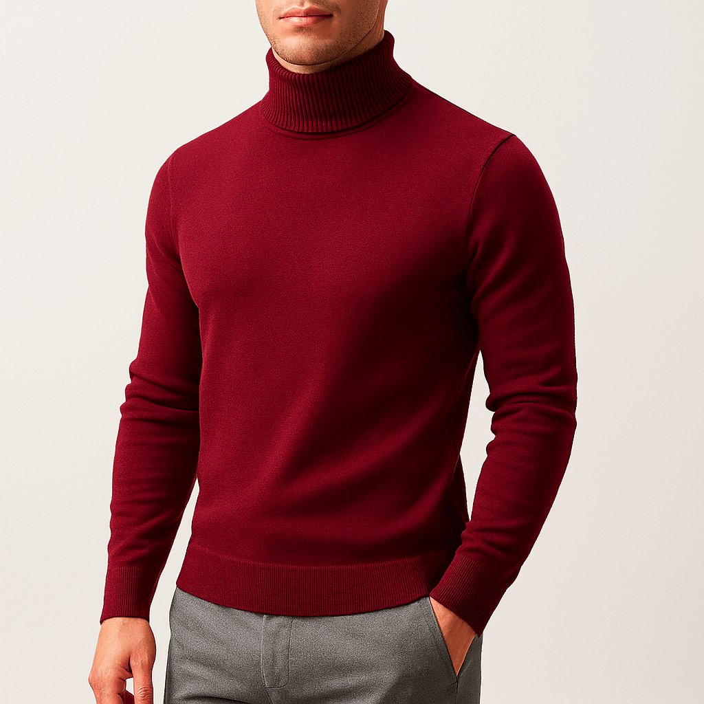 Men's Turtleneck Sweater - Classic Warmth and Style 1