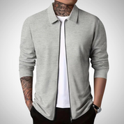 Men's Zip Up Cardigan - Slim Fit Lightweight Style 0