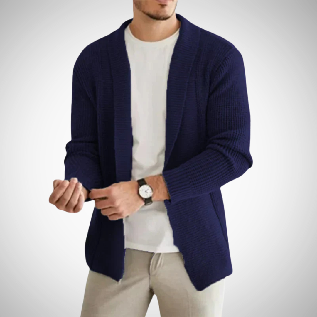 Men's Zip Up Cardigan - Stylish Knitted Layering Piece 1