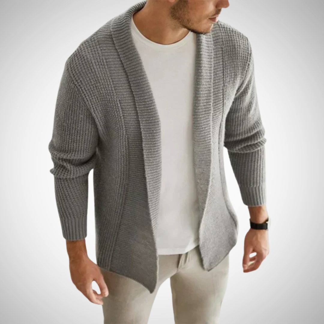 Men's Zip Up Cardigan - Stylish Knitted Layering Piece 2