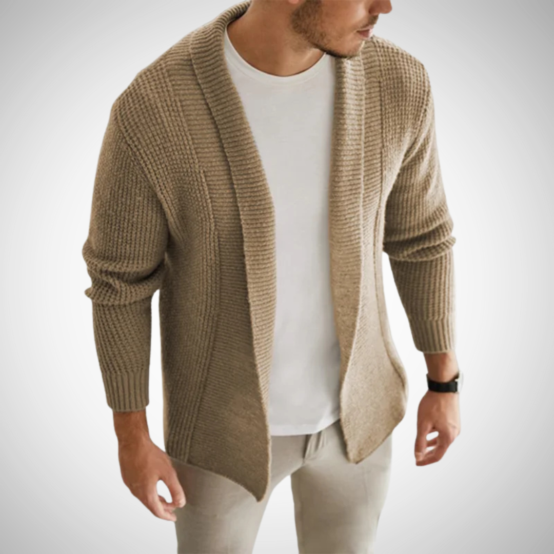 Men's Zip Up Cardigan - Stylish Knitted Layering Piece 3