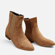 Mid Heel Chelsea Boots – Soft Suede – Versatile Everyday Style 10