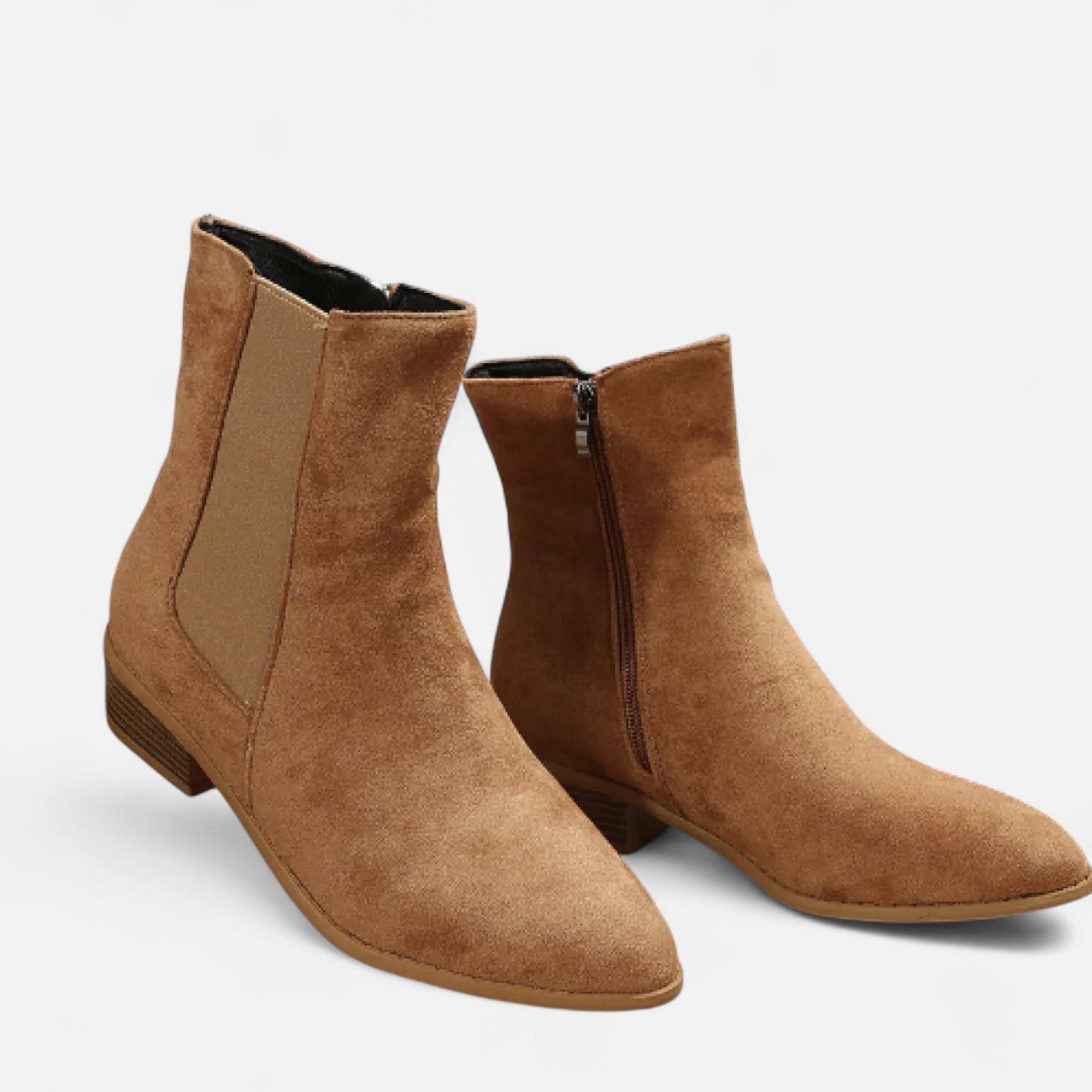 Mid Heel Chelsea Boots – Soft Suede – Versatile Everyday Style 10