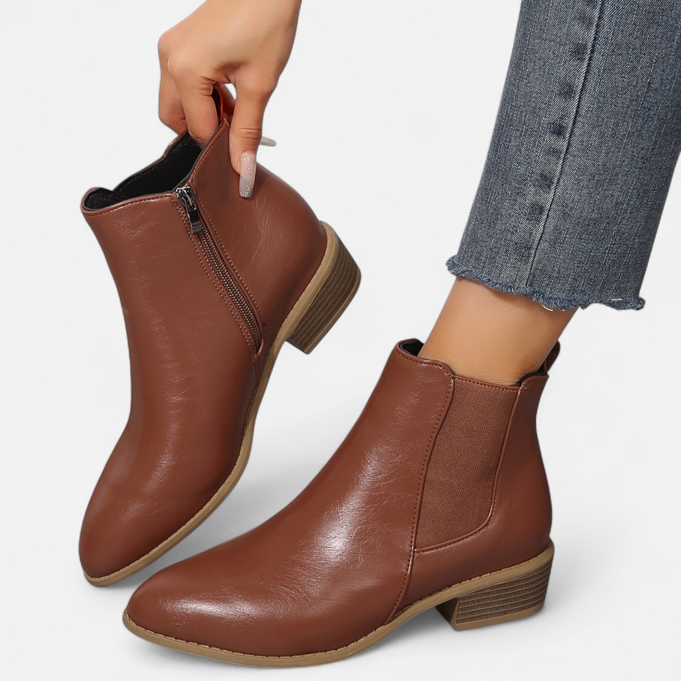 Mid Heel Chelsea Boots – Soft Suede – Versatile Everyday Style 11