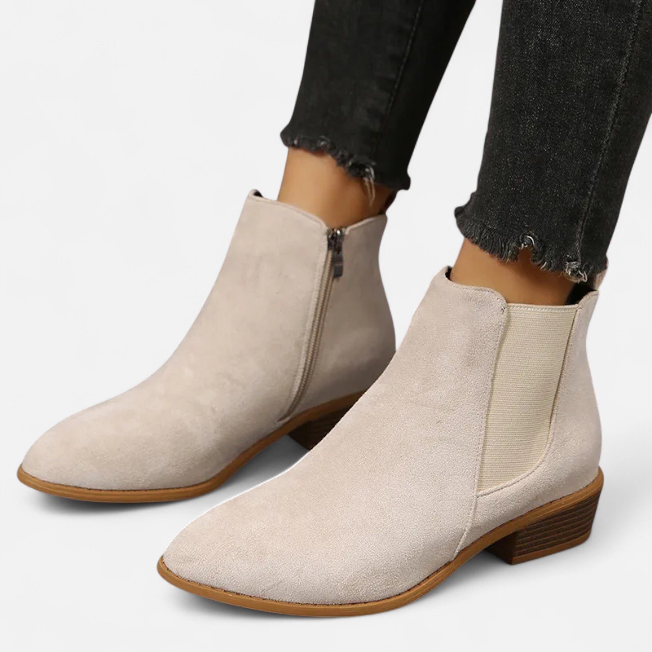 Mid Heel Chelsea Boots – Soft Suede – Versatile Everyday Style 3