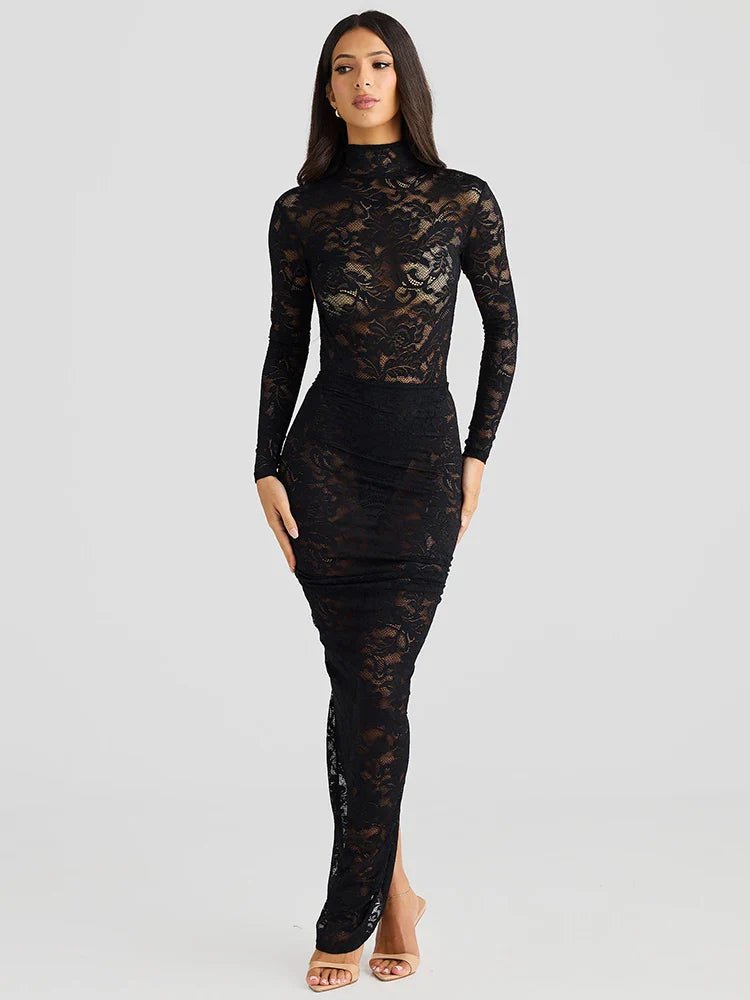 Long Sleeve Maxi Dress – Alluring Elegance for Formal Occasions - 10