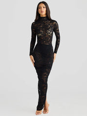 Long Sleeve Maxi Dress – Alluring Elegance for Formal Occasions - 10